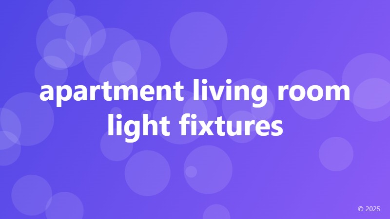 apartment living room light fixtures
