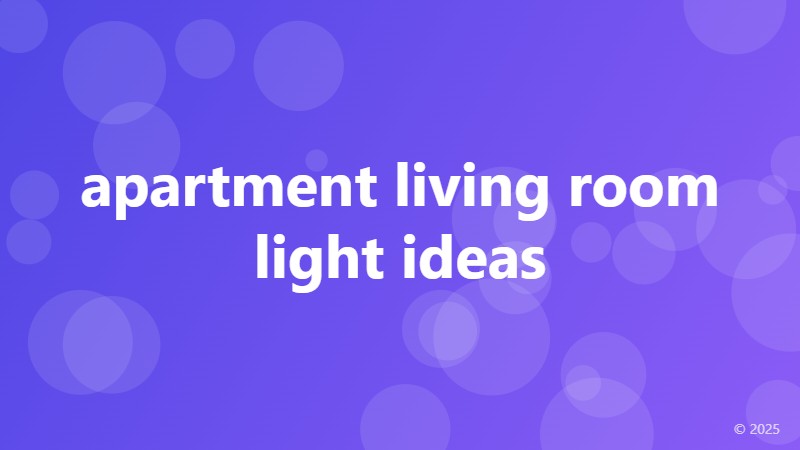 apartment living room light ideas