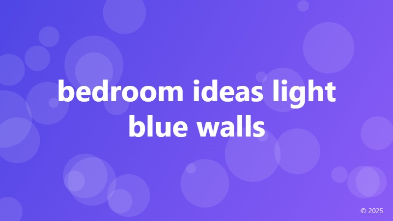 bedroom ideas light blue walls