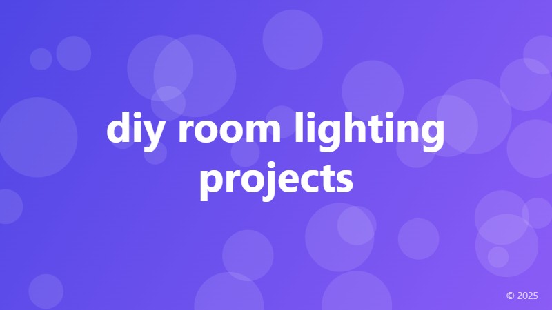 diy room lighting projects
