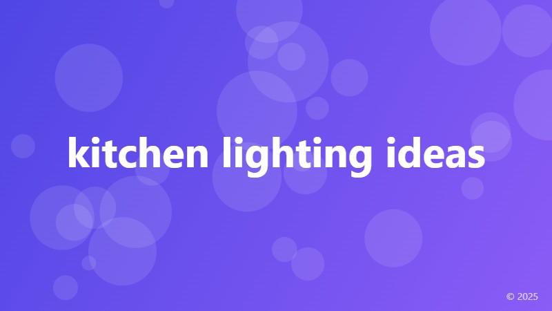 kitchen lighting ideas