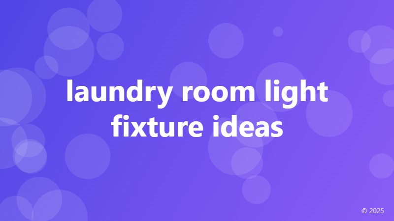laundry room light fixture ideas