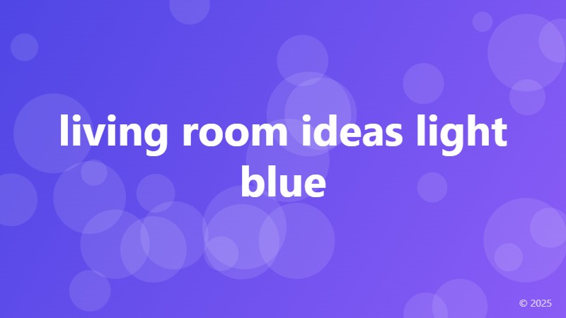 living room ideas light blue