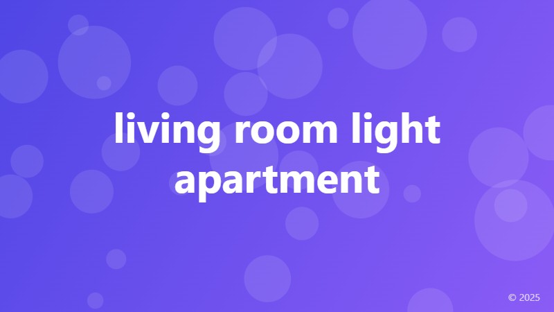 living room light apartment
