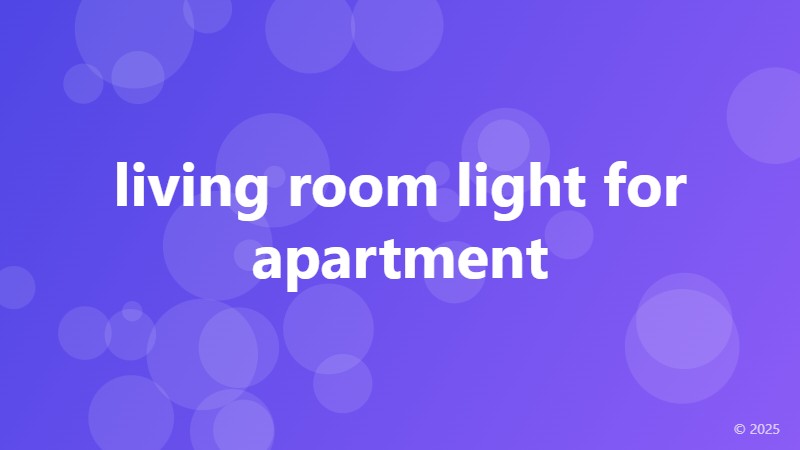 living room light for apartment