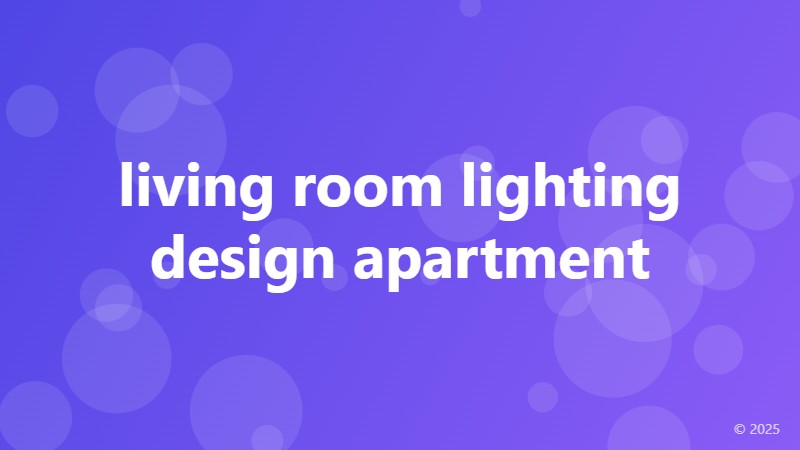 living room lighting design apartment