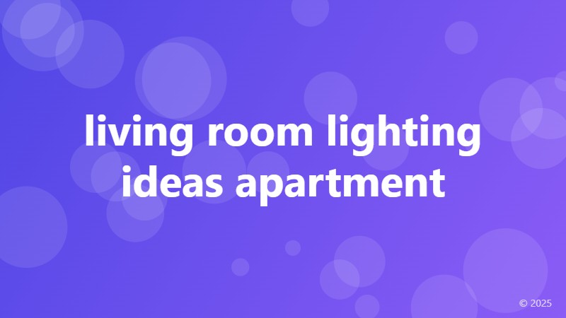 living room lighting ideas apartment