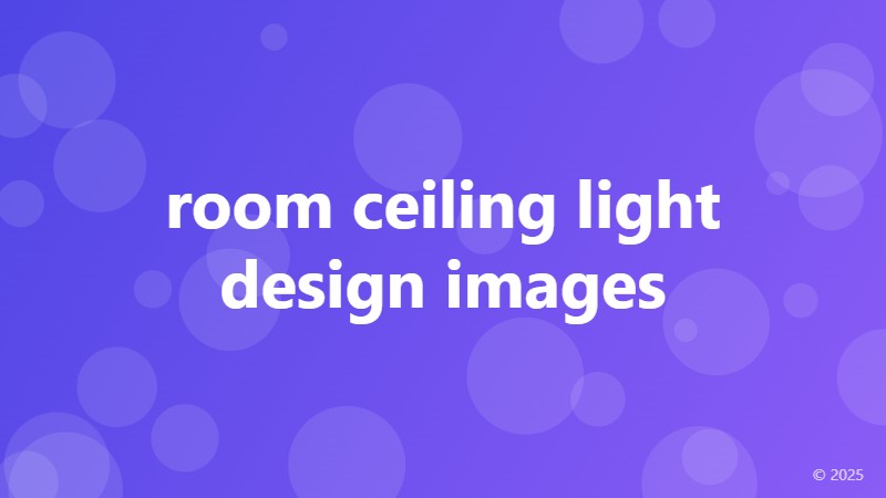 room ceiling light design images