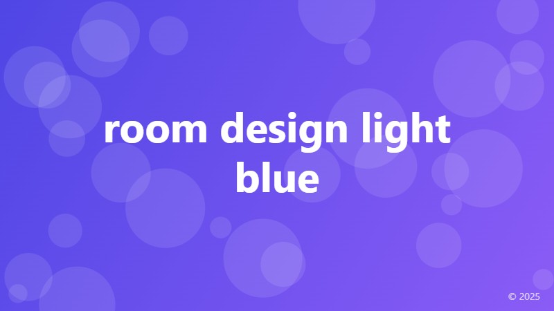 room design light blue