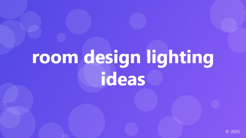 room design lighting ideas