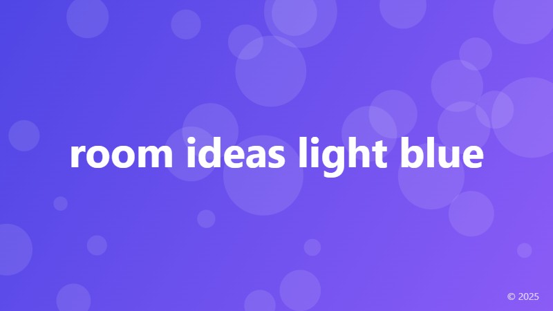 room ideas light blue
