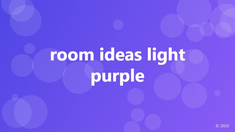 room ideas light purple