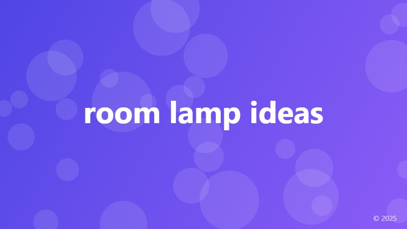 room lamp ideas