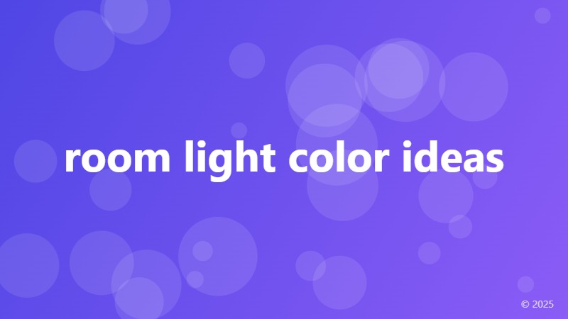 room light color ideas