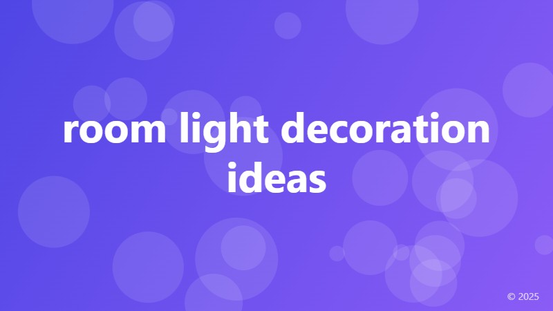 room light decoration ideas