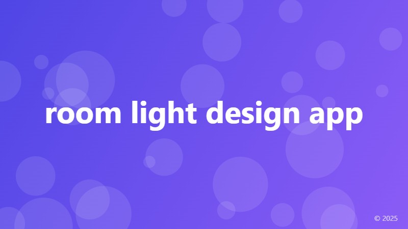 room light design app