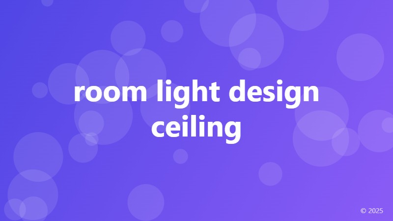 room light design ceiling