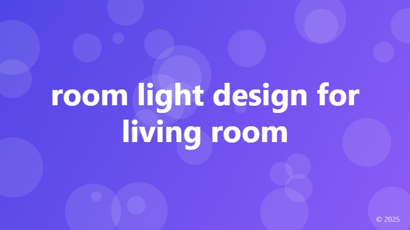 room light design for living room