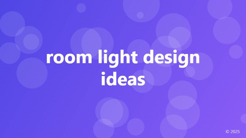 room light design ideas