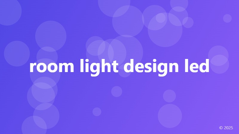 room light design led