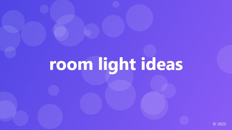 room light ideas