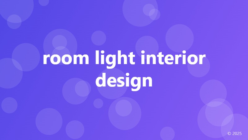 room light interior design