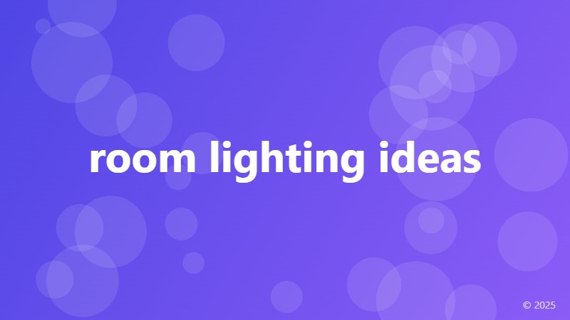 room lighting ideas