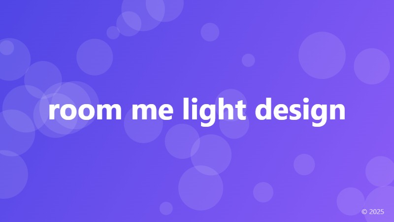 room me light design