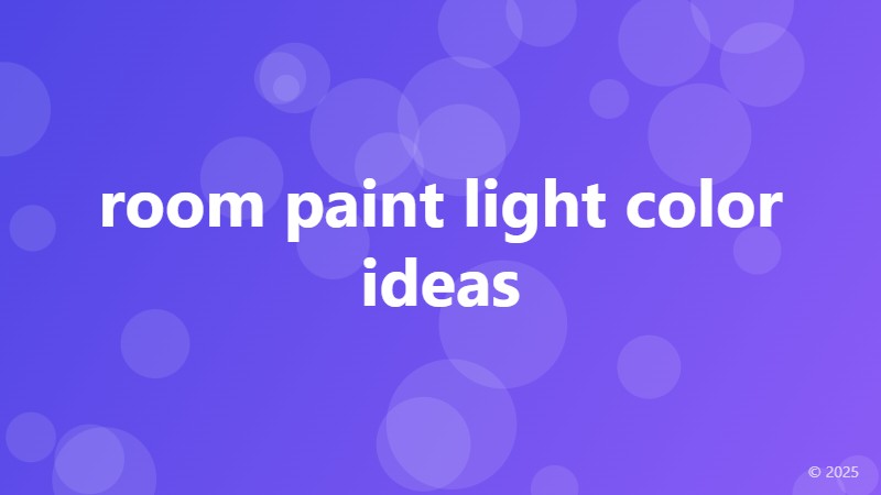 room paint light color ideas