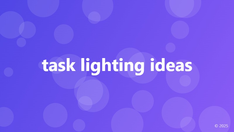 task lighting ideas
